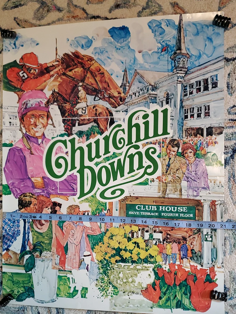 Churchill Downs Poster - Colorful Horse Racing Artwork